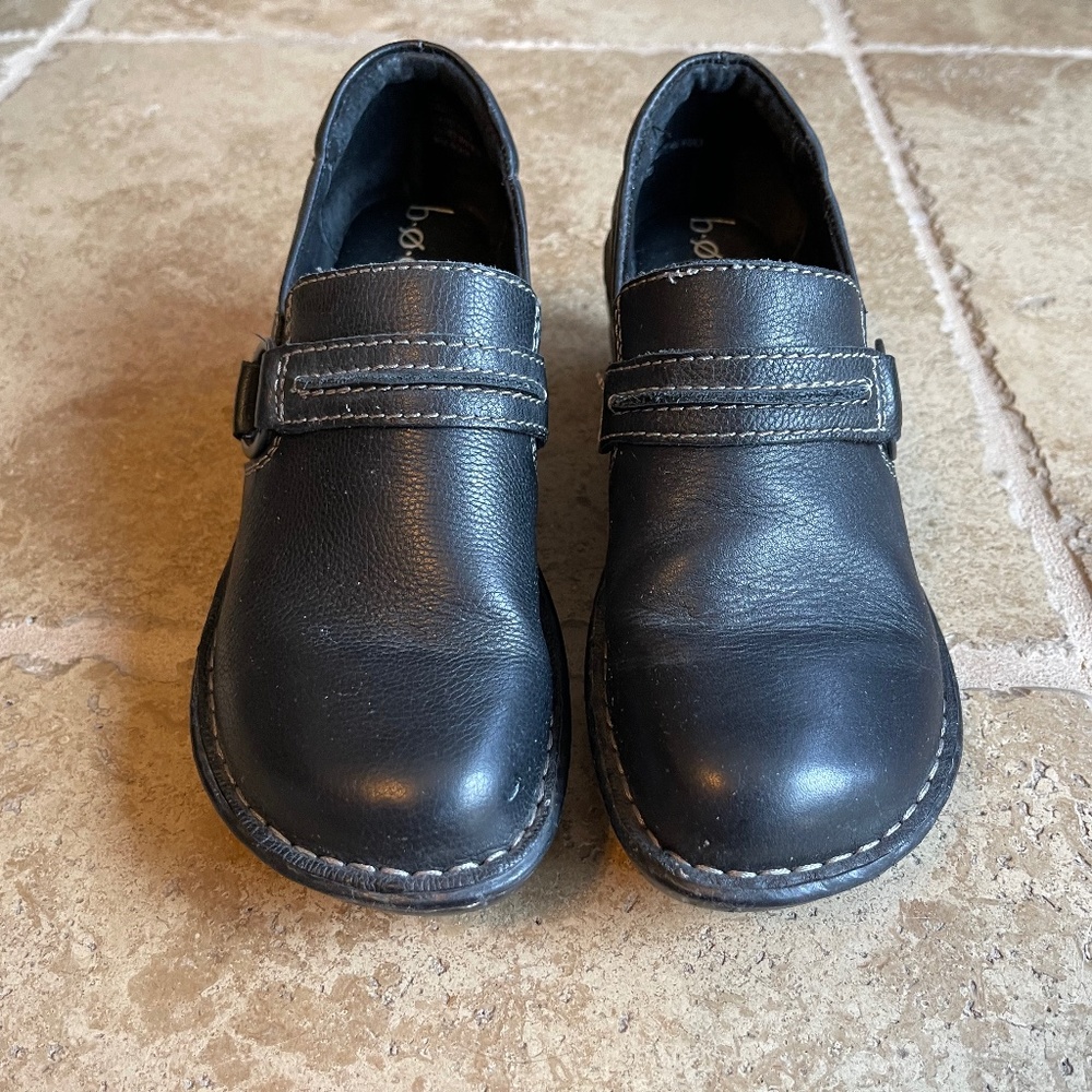 BOC Black Leather Loafer 7.5